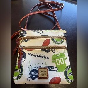 Dooney & Bourke Seattle Seahawks Crossbody Bag - White and Green